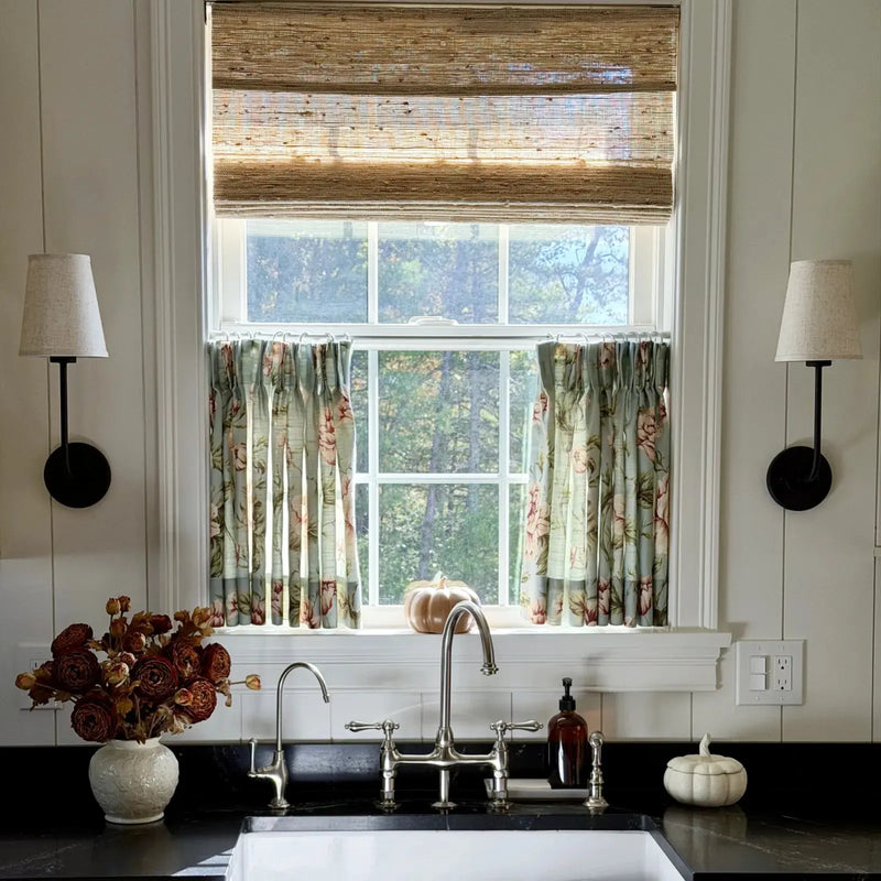 Holly Botanical Boho Pleated Curtains