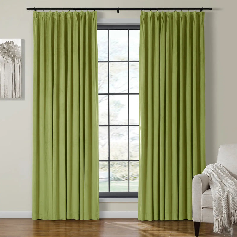 Birkin Velvet Pleated Curtains