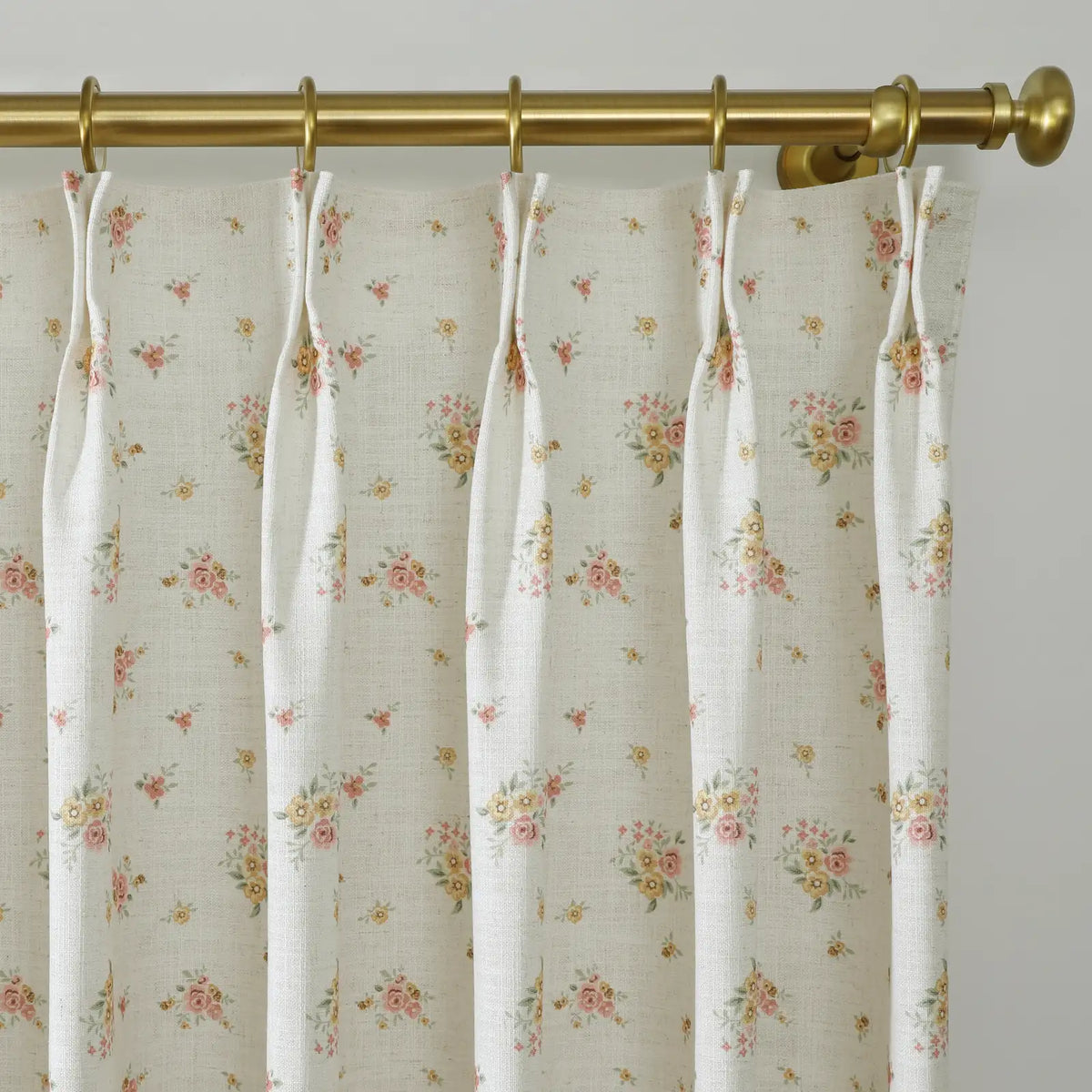 Holly Botanical Boho Pleated Curtains