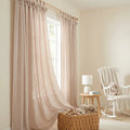 Jawara Textured Linen Cotton Tie Top Curtains