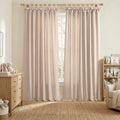 Jawara Textured Linen Cotton Tie Top Curtains