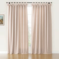 Jawara Textured Linen Cotton Tie Top Curtains
