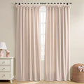 Jawara Textured Linen Cotton Tie Top Curtains