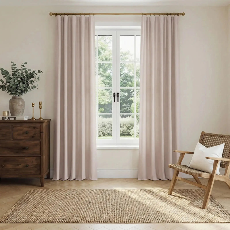Liz Linen Soft Top Curtains