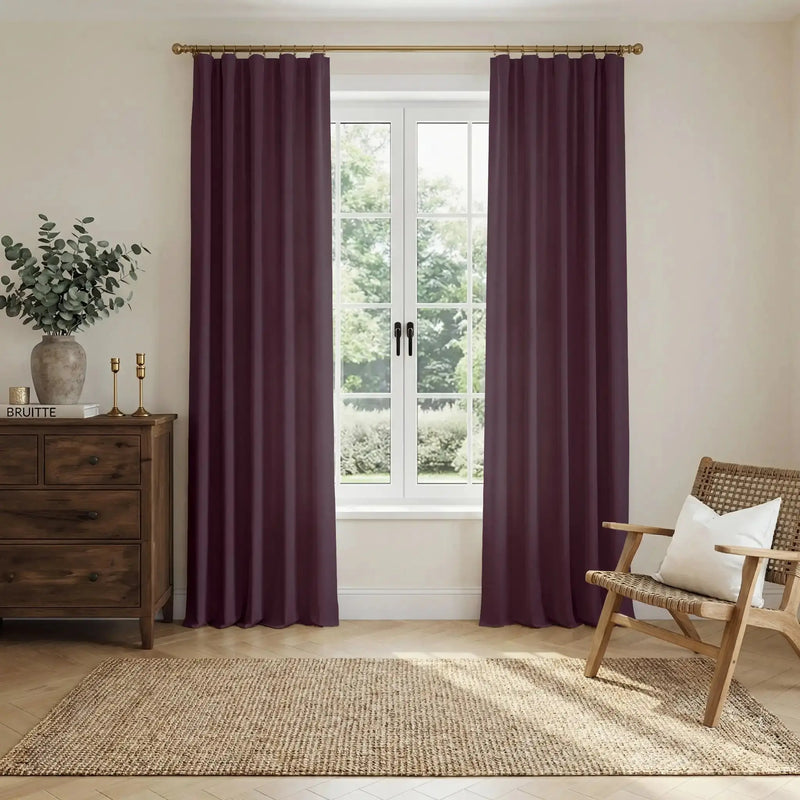 Liz Linen Soft Top Curtains
