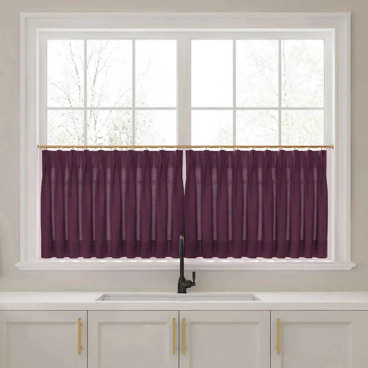 Liz Linen Cafe Curtains