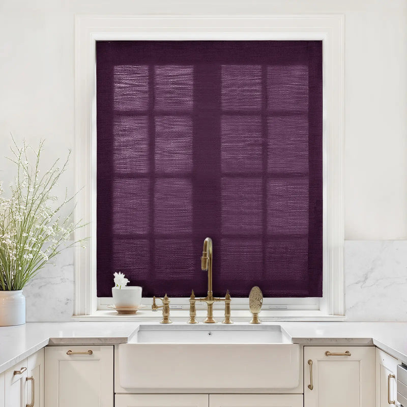 Liz Linen Relaxed Roman Blind Cord Lift