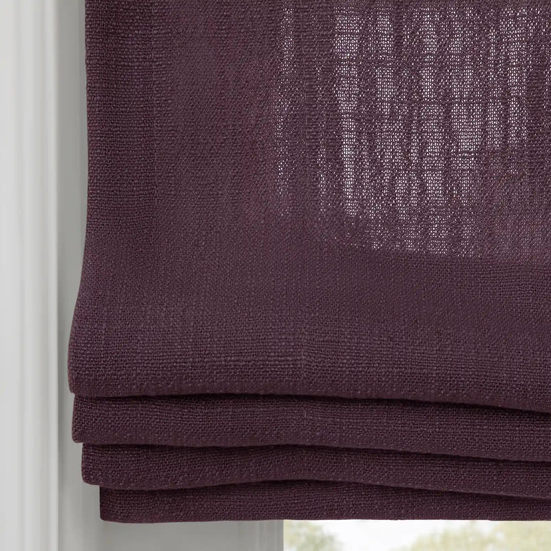 Liz Linen Flat Roman Blind Cord Lift