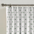 Stefana Silber x TWOPAGES Graphic Printed Linen Blend Pleated Curtains
