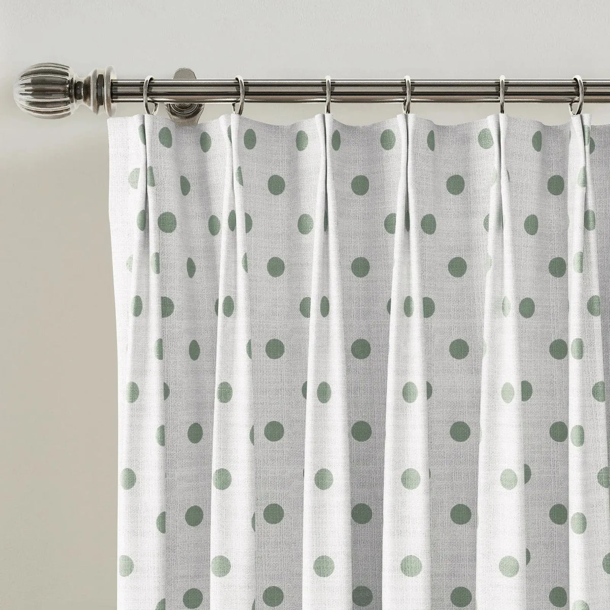 Stefana Silber x TWOPAGES Graphic Printed Linen Blend Pleated Curtains