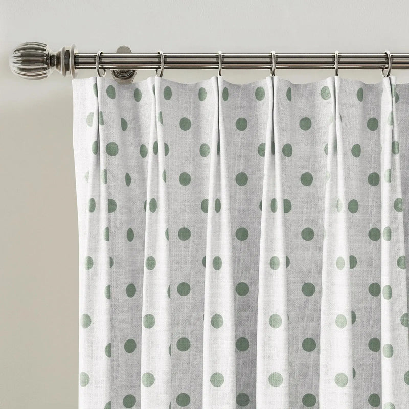 Stefana Silber x TWOPAGES Graphic Printed Linen Blend Pleated Curtains