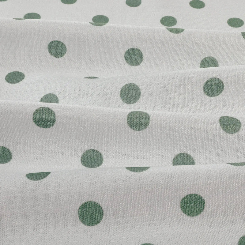 Stefana Silber x TWOPAGES Graphic Printed Linen Blend Pleated Curtains