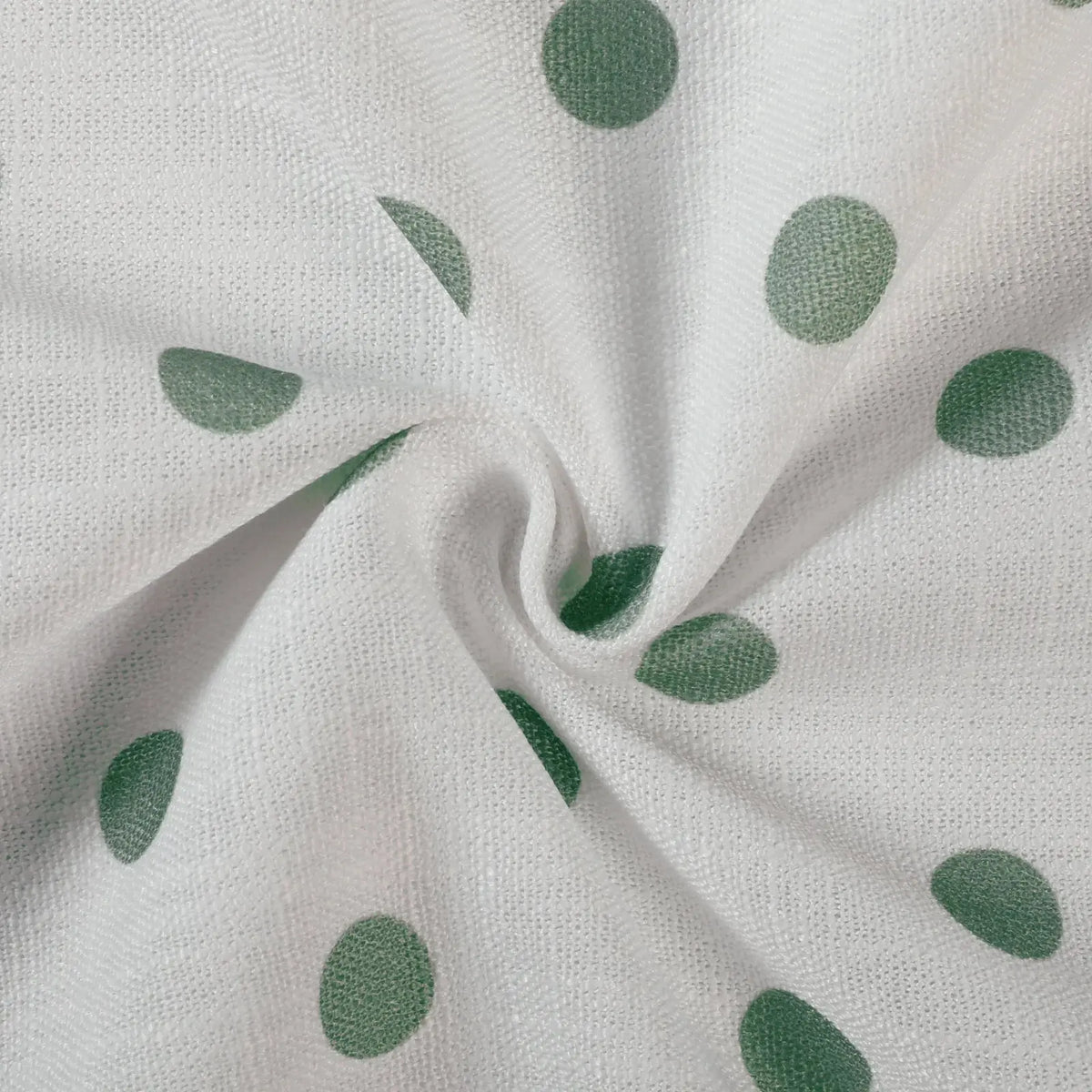 Stefana Silber x TWOPAGES Graphic Printed Linen Blend Pleated Curtains