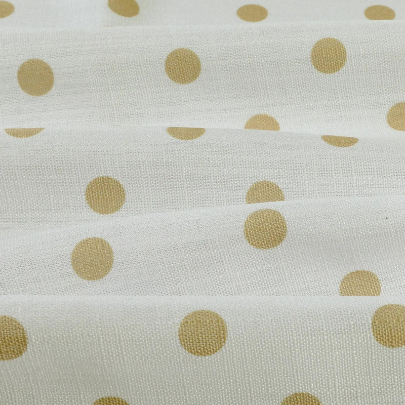 Stefana Silber x TWOPAGES Graphic Printed Linen Blend Pleated Curtains
