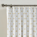 Stefana Silber x TWOPAGES Graphic Printed Linen Blend Pleated Curtains