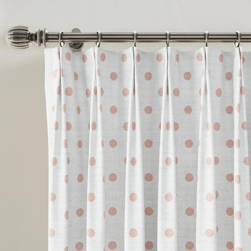 Stefana Silber x TWOPAGES Graphic Printed Linen Blend Pleated Curtains