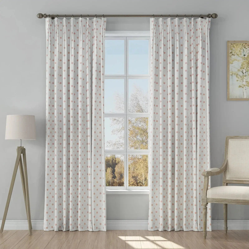 Stefana Silber x TWOPAGES Graphic Printed Linen Blend Pleated Curtains