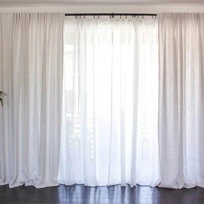 Liz Linen Soft Top Curtains