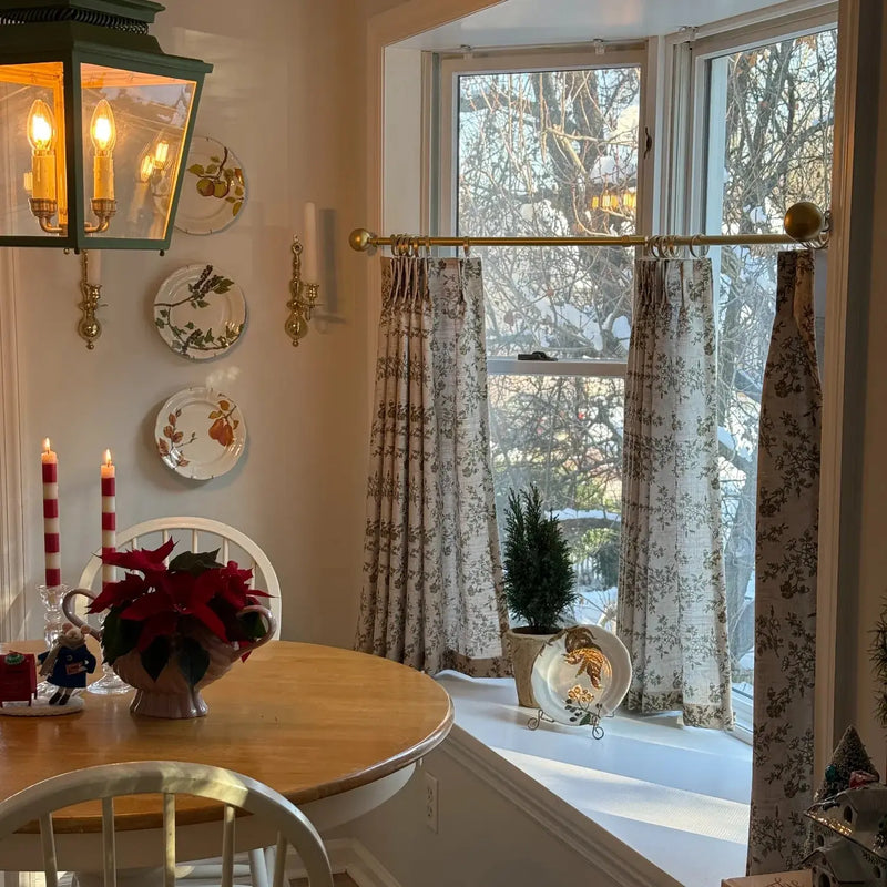 Sara Le x TWOPAGES Vintage Printed Linen Café Curtains