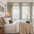 Sara Le x TWOPAGES Vintage Printed Linen Pleated Curtains