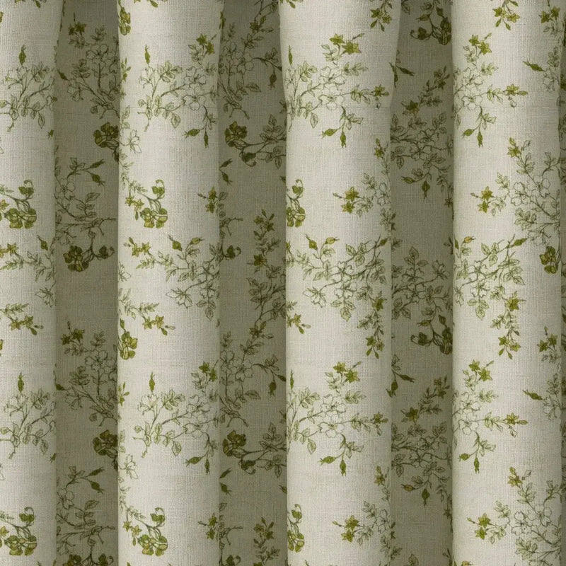 Sara Le Print Linen Drapery Pleated -TWOPAGES