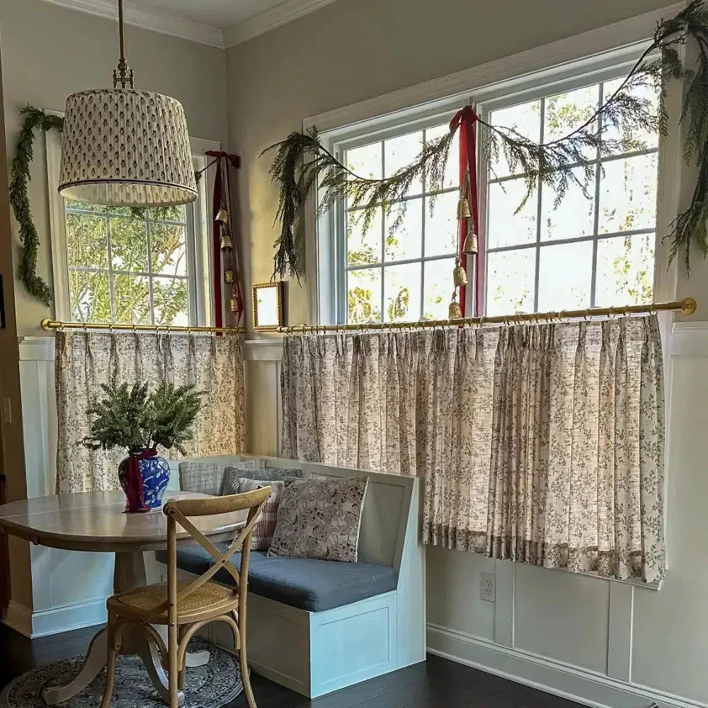 Sara Le x TWOPAGES Vintage Printed Linen Café Curtains