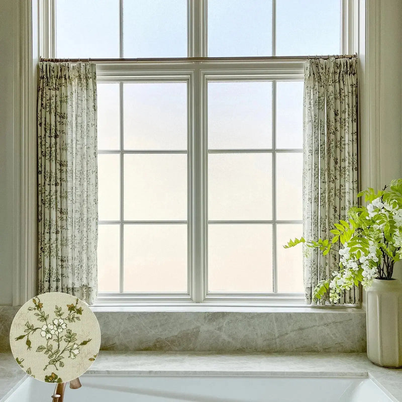 Sara Le x TWOPAGES Vintage Printed Linen Café Curtains