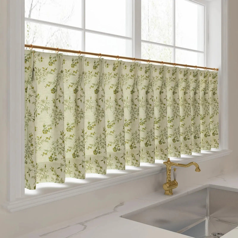 Sara Le x TWOPAGES Vintage Printed Linen Café Curtains