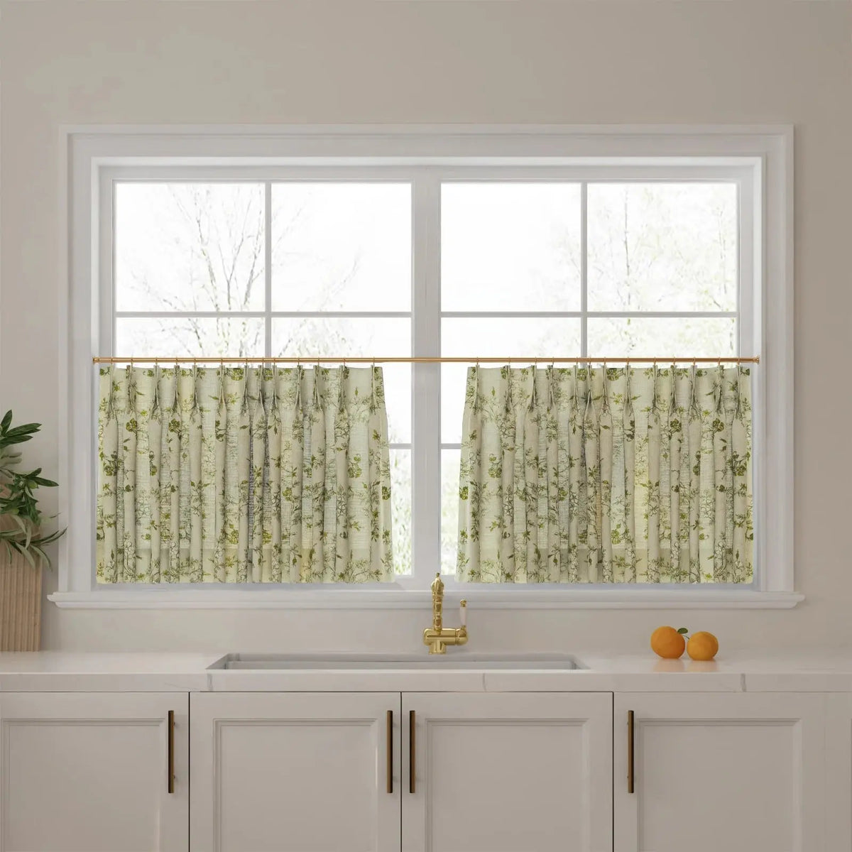 Sara Le x TWOPAGES Vintage Printed Linen Café Curtains