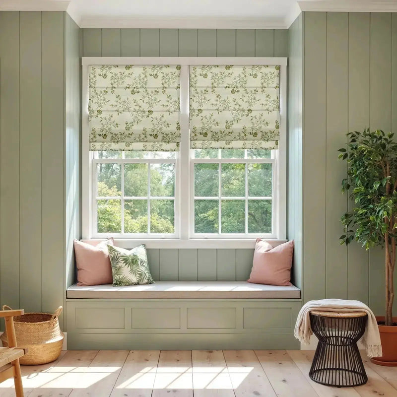 Smart Motorised Plain Roman Blind Cordless