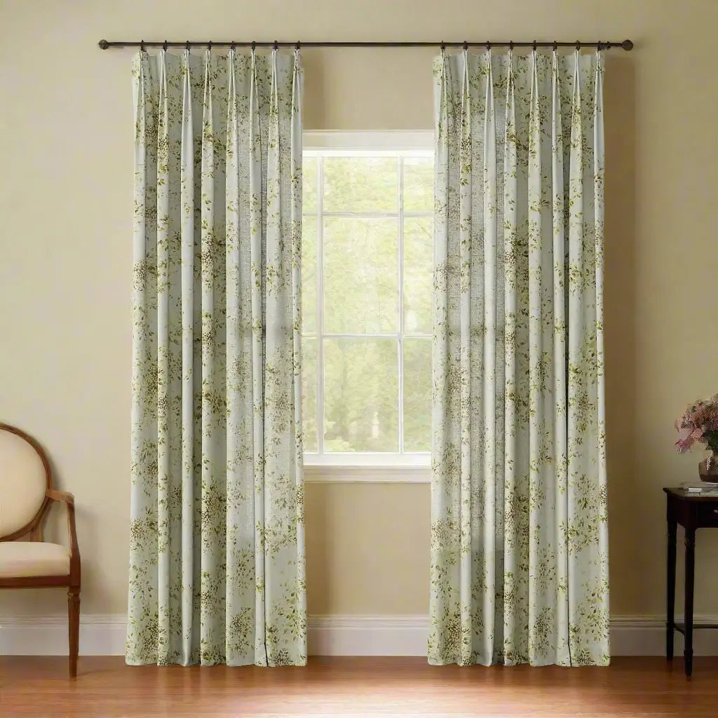 Holly Botanical Boho Pleated Curtains