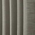 Pure Cashmere Light Grey Liz linen curtains in a close room detail highlighting the linen texture and colour