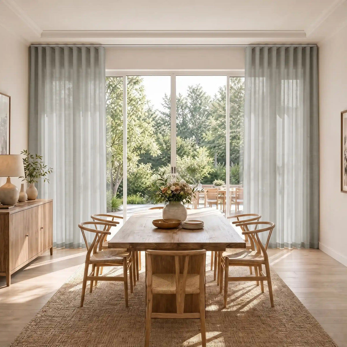 Liz Linen S-fold Curtains with Snap Tape - Lora Track