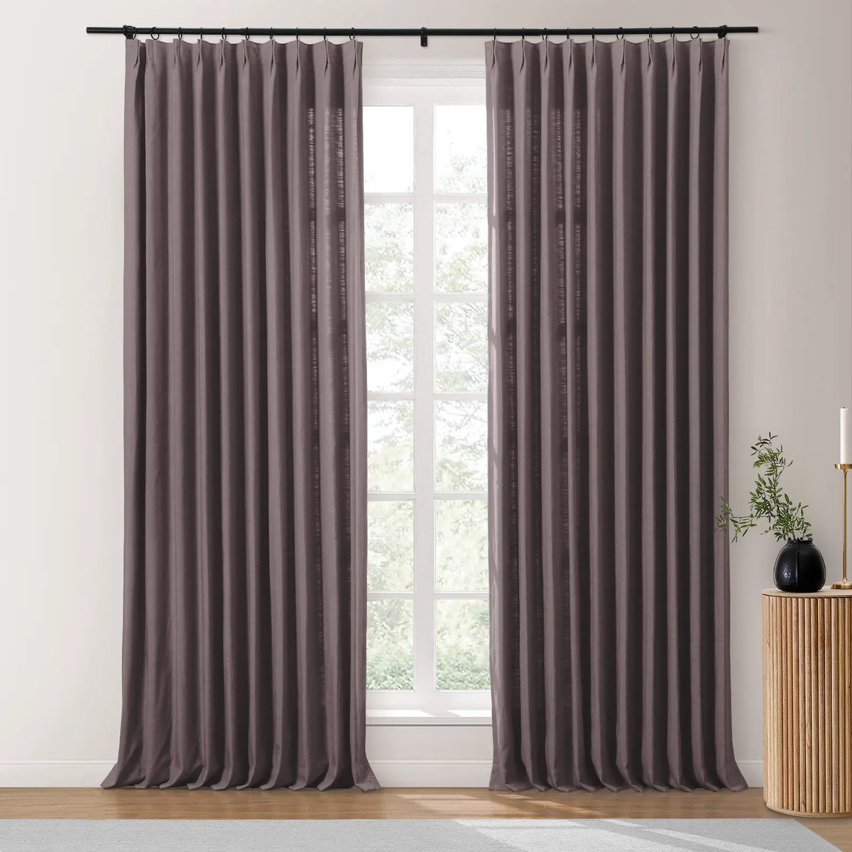 Isabella Heavyweight Cotton Pleated Curtains