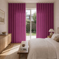 Birkin Velvet S-fold Curtains with Belt Hook - Lora Track