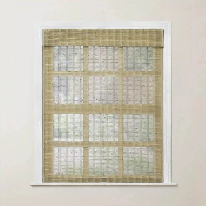 Smart Motorised Window Woven Bamboo Blinds