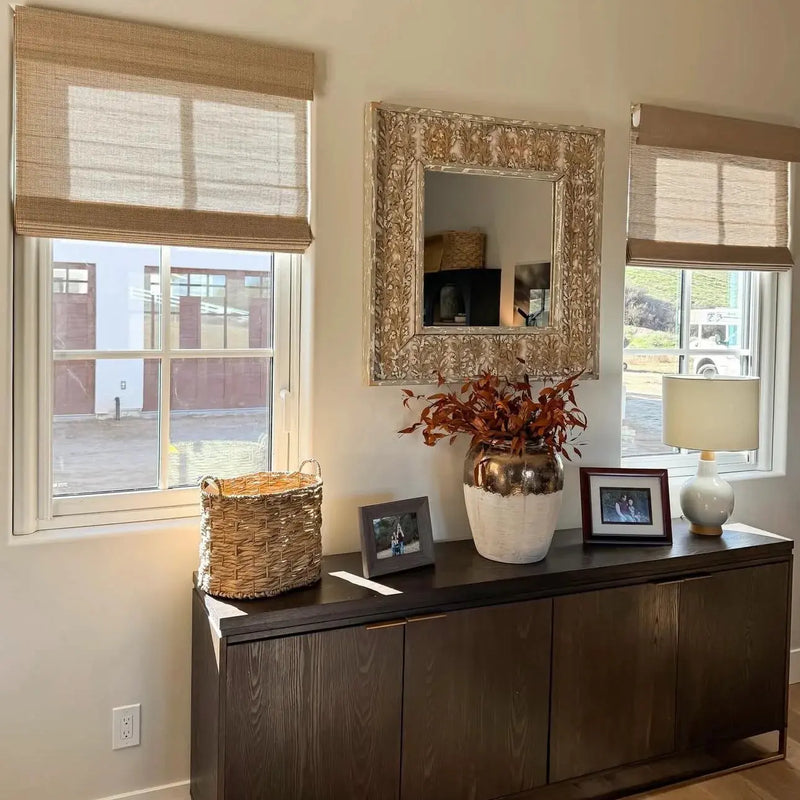 Smart Motorised Window Woven Bamboo Blinds