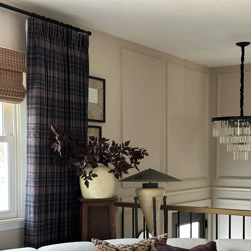 Sara Le x TWOPAGES Vintage Printed Linen Pleated Curtains