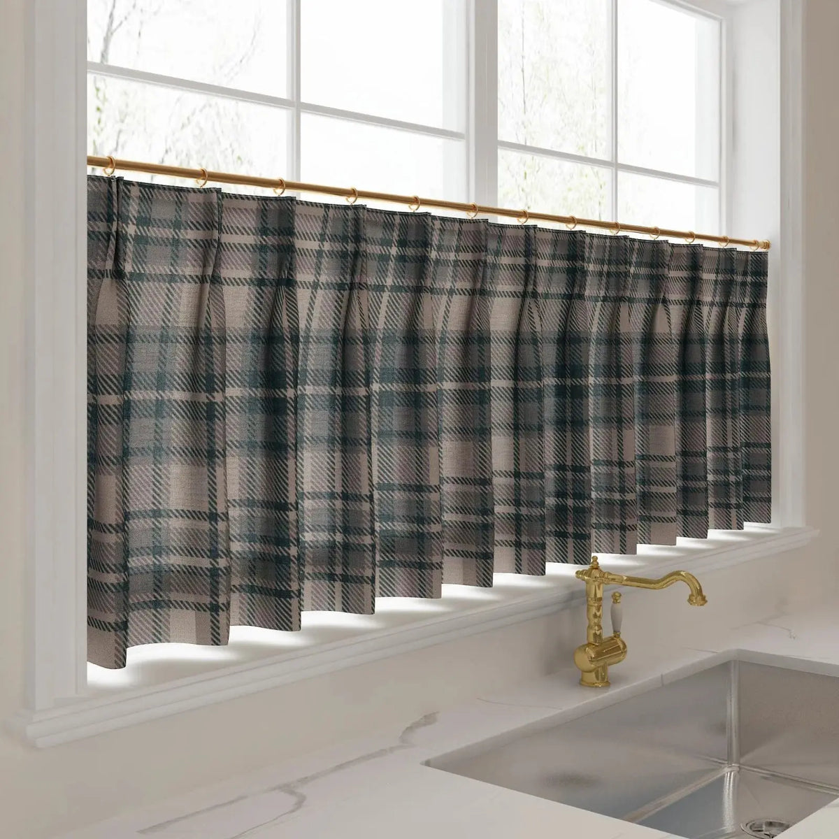 Sara Le x TWOPAGES Vintage Printed Linen Café Curtains