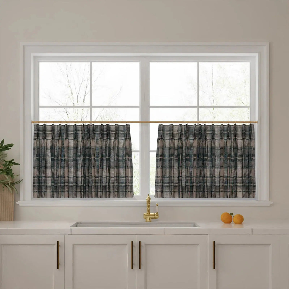 Sara Le x TWOPAGES Vintage Printed Linen Café Curtains