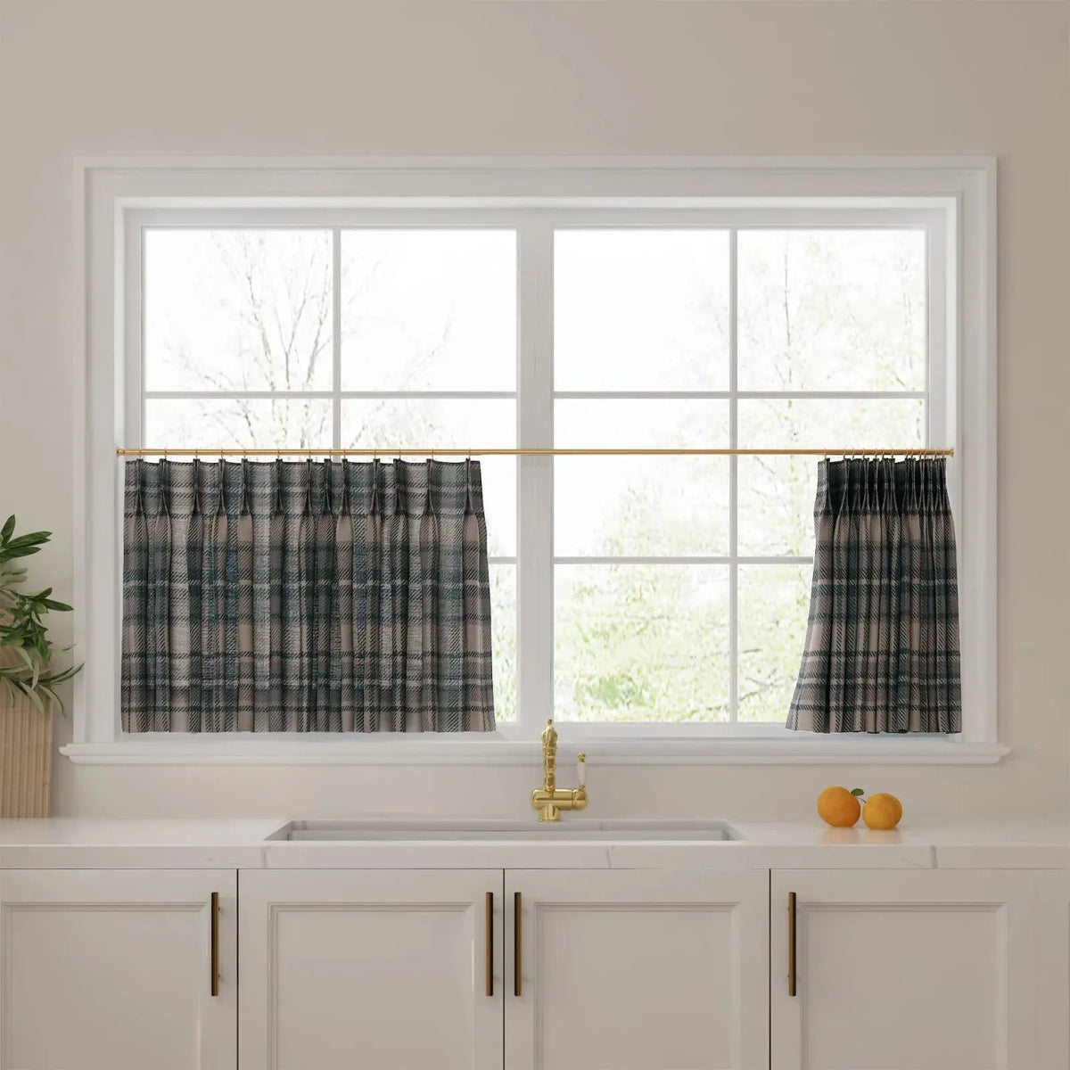 Sara Le x TWOPAGES Vintage Printed Linen Café Curtains