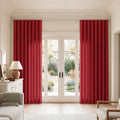 Birkin Velvet S-fold Curtains with Belt Hook - Cato Traverse Rod