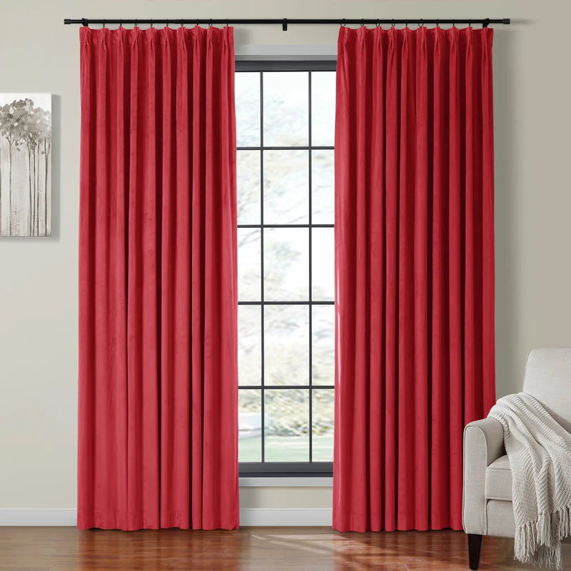 Birkin Velvet Pleated Curtains