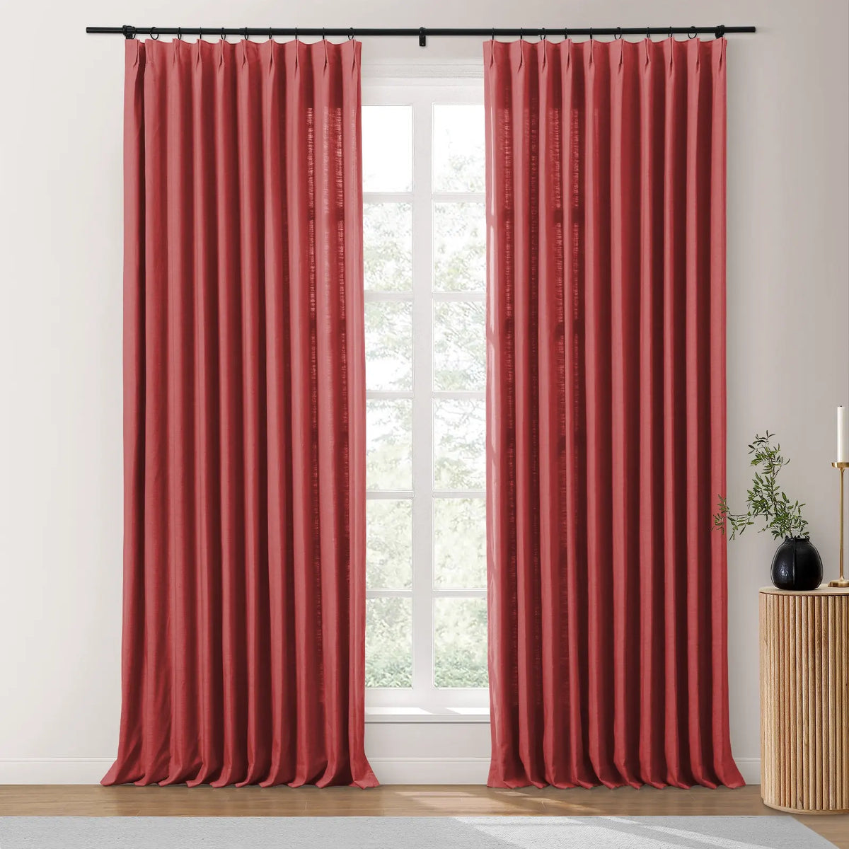 Isabella Heavyweight Cotton Pleated Curtains