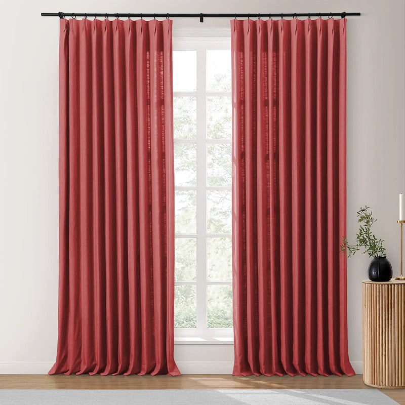 Isabella Heavyweight Cotton Pleated Curtains