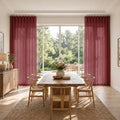Liz Linen S-fold Curtains with Snap Tape - Lora Track