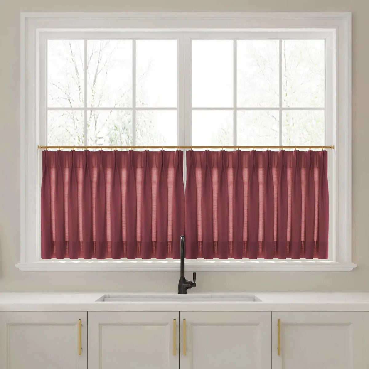 Liz Linen Cafe Curtains