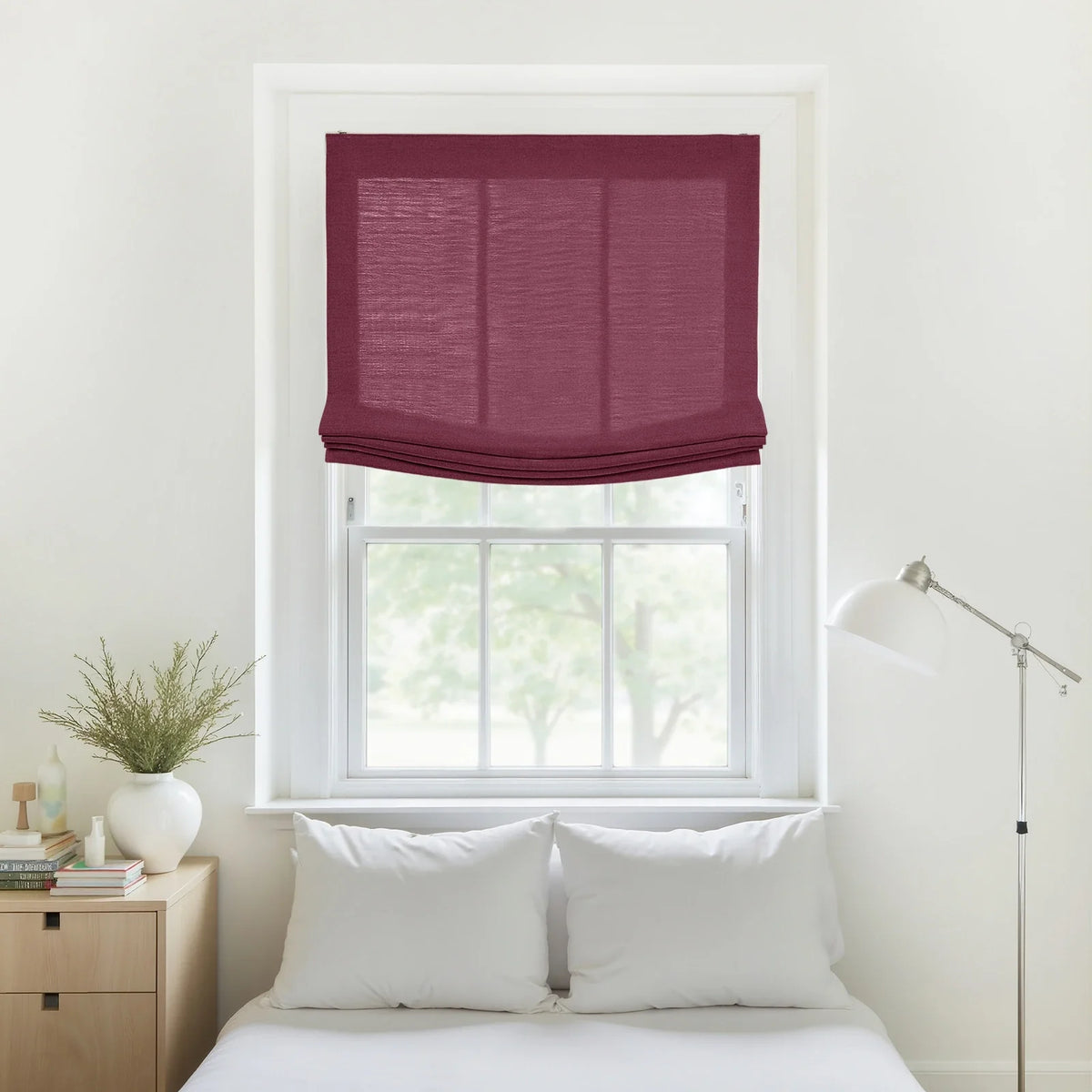 Liz Linen Relaxed Roman Blind Cord Lift