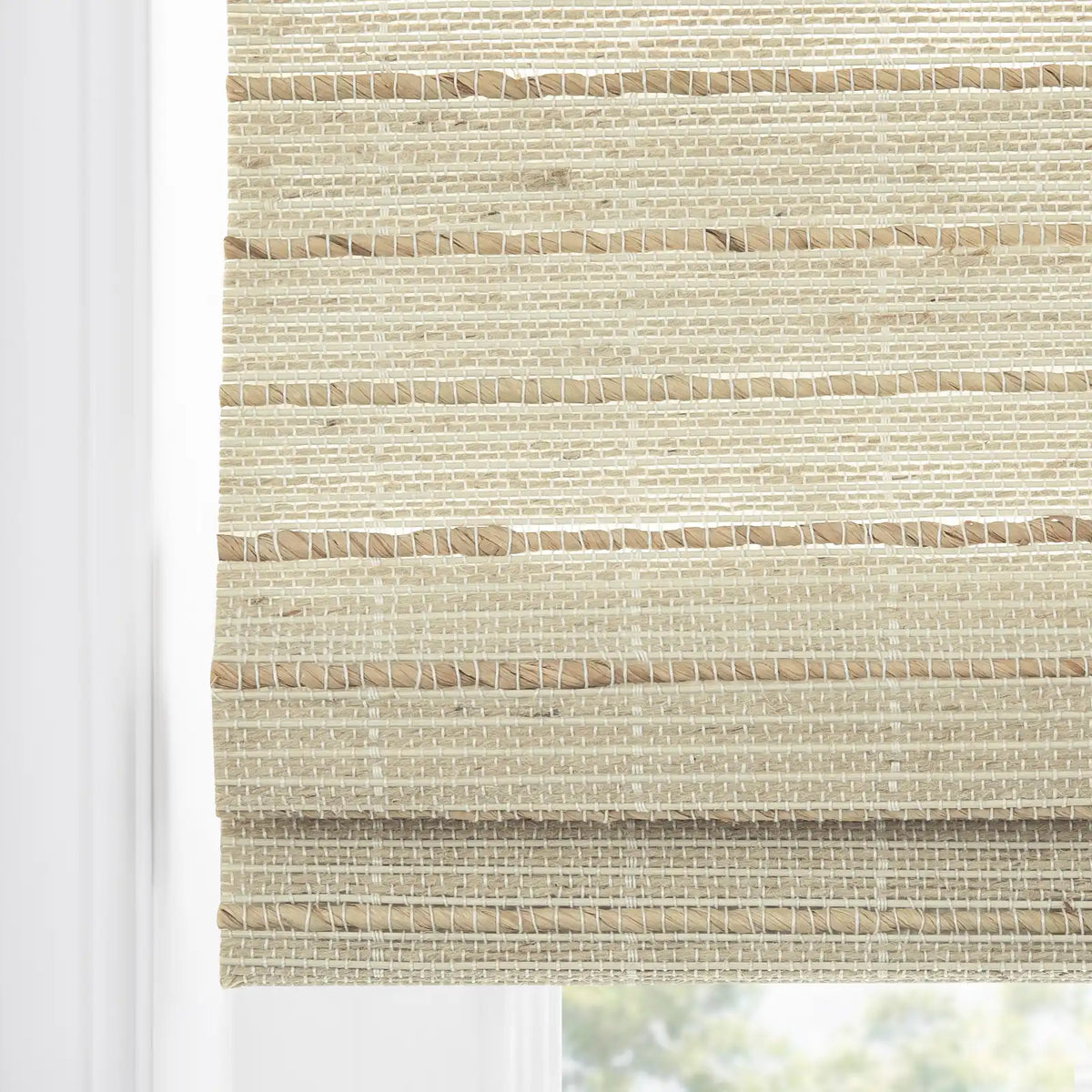 Rae Natural Ramie Jute Woven Wood Shades - Series W