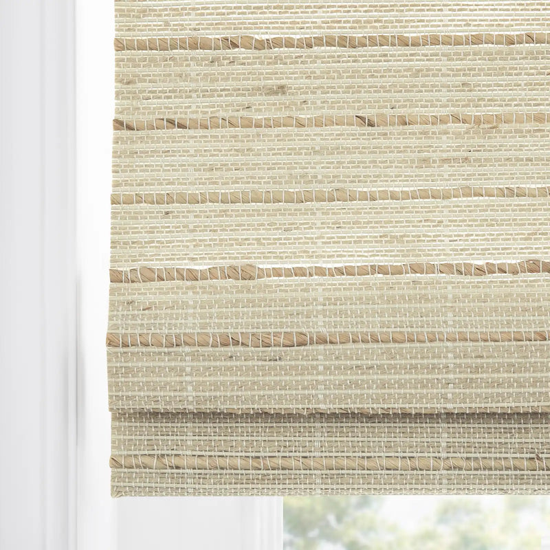Rae Natural Ramie Jute Woven Wood Shades - Series W